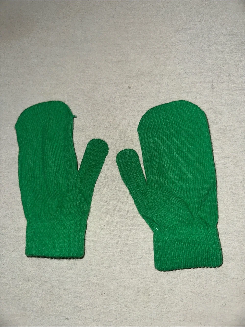 Kids. OS Citizen Green Kids Character Mittens with Playful Face